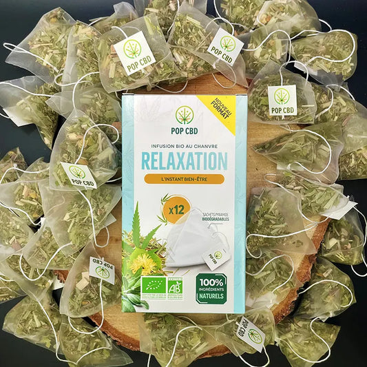 INFUSION CBD : RELAXATION EN SACHET PYRAMIDE