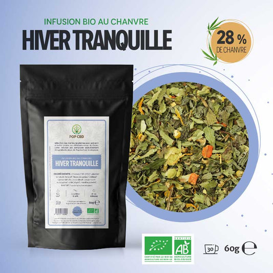 INFUSION CBD BIO : HIVER TRANQUILLE (+25% GRATUIT)