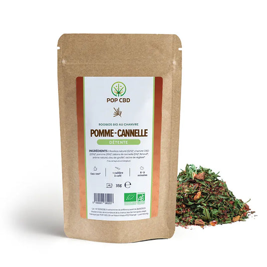 INFUSION CBD BIO : ROOIBOS POMME CANNELLE