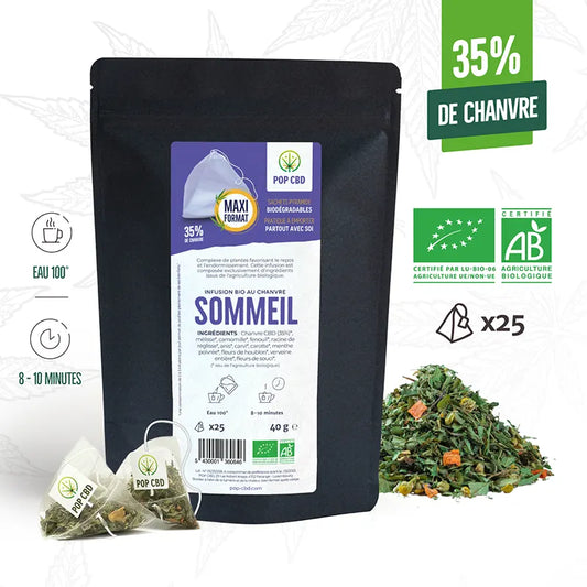 INFUSION CBD : SOMMEIL EN SACHET PYRAMIDE