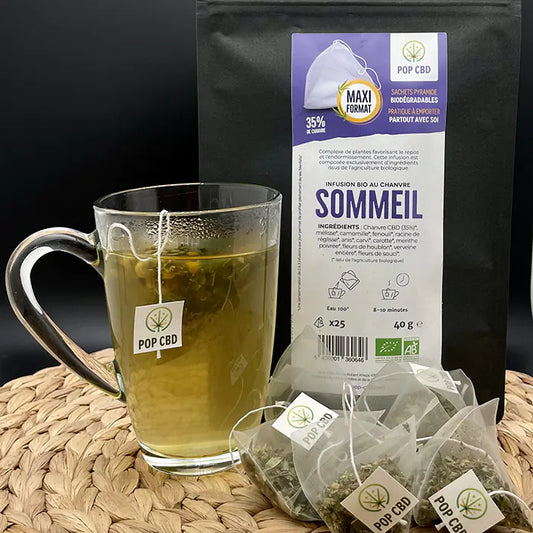 INFUSION CBD : SOMMEIL EN SACHET PYRAMIDE