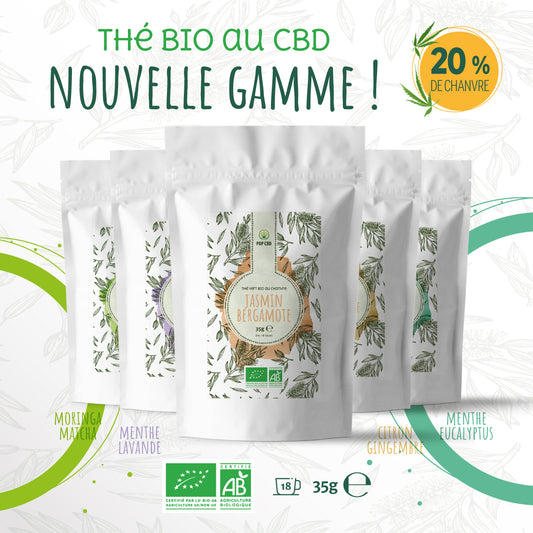 Les thés CBD au chanvre sont arrivés !