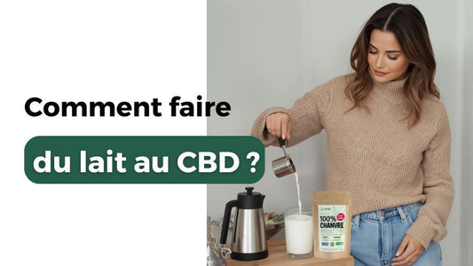 Femme faisant un lait au CBD