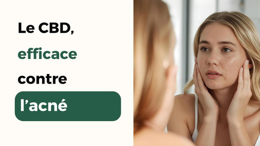 cbd acné femme blonde