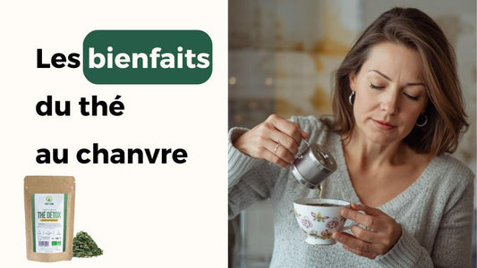 femme qui prépare un thé au chanvre