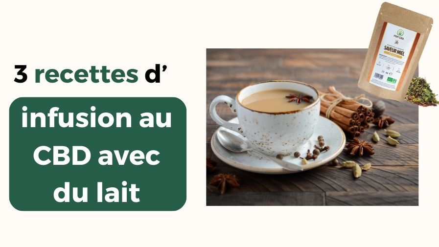 3 recettes d’infusion au CBD avec du lait