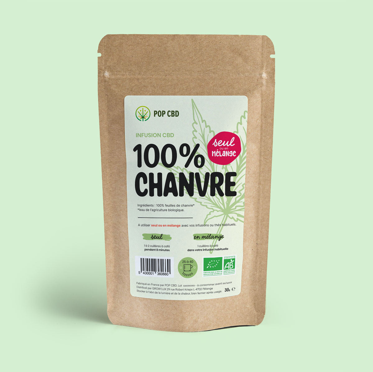 100% Chanvre (seul ou en mélange)