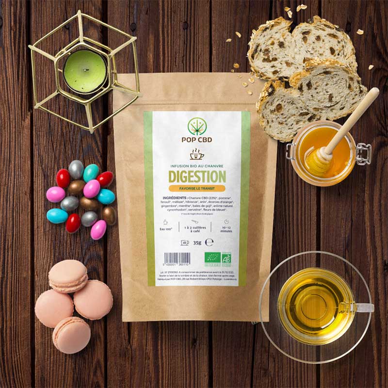 Tisane Digestion au chanvre CBD