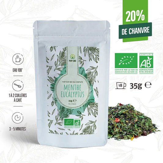 Thé noir au chanvre idéal au petit-déjeuner