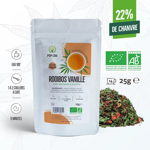 Douce infusion CBD à la vanille pour se détendre