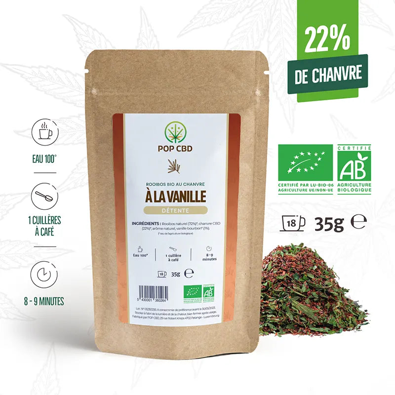 INFUSION CBD BIO : ROOIBOS VANILLE