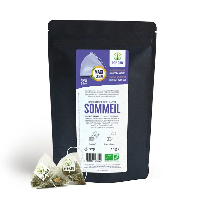 INFUSION CBD : SOMMEIL EN SACHET PYRAMIDE