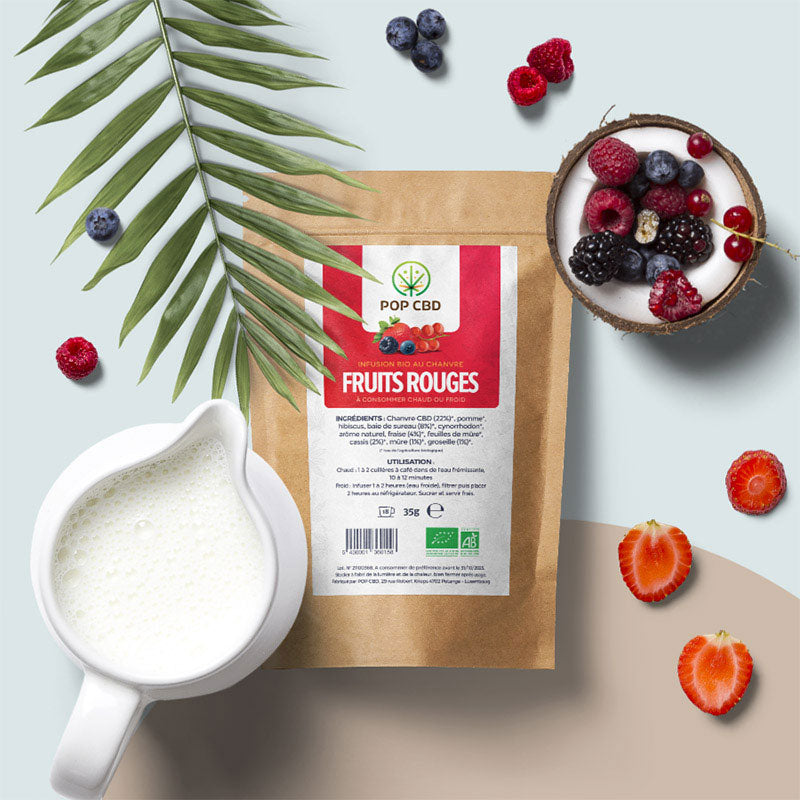 INFUSION CBD BIO : FRUITS ROUGES
