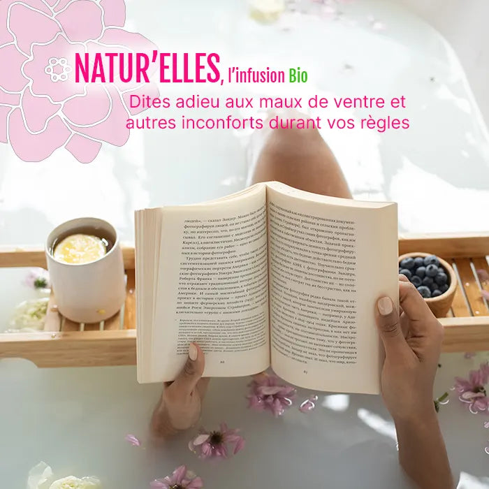 Tisane règles douloureuses au CBD BIO : NATUR'ELLES