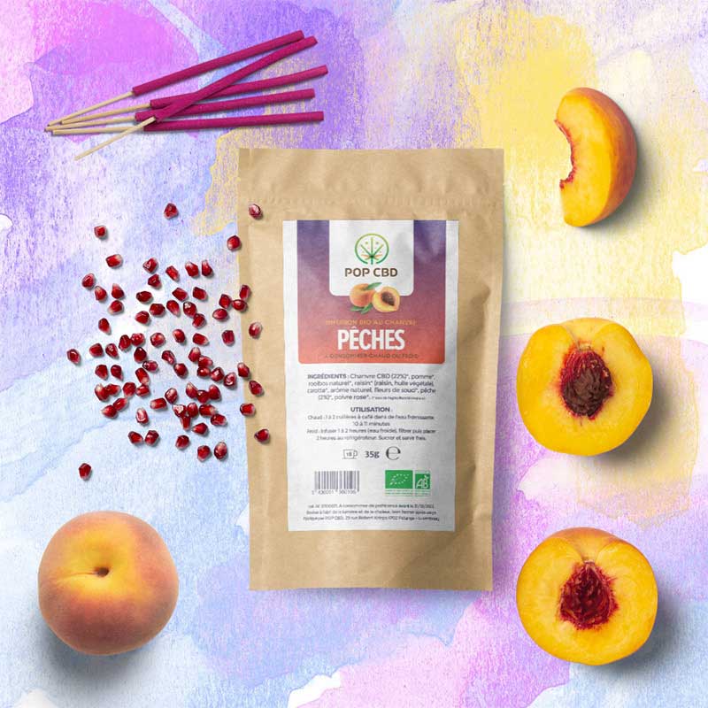 INFUSION CBD BIO : PÊCHES